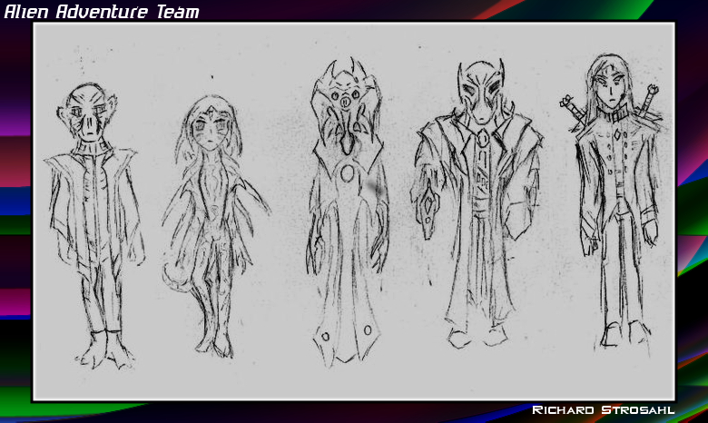 Initial Concept: They’re aliens… who have adventures… in space…