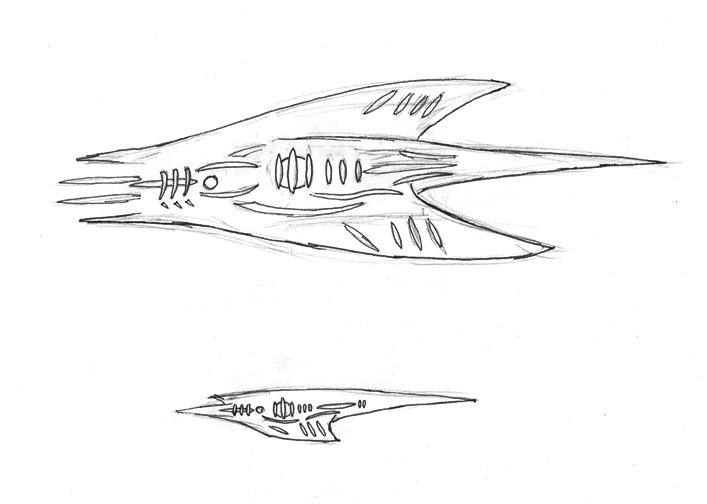 Ria Gunship Form Sketch.